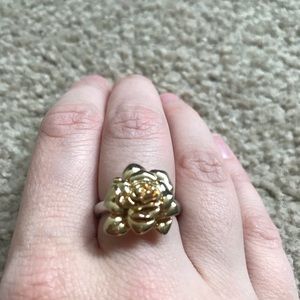 Marc by Marc Jacobs rose gold and silver ring
